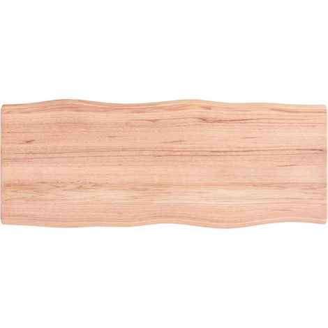Dessus de table, Plateau De Table bois chêne massif traité bordure assortie LKF32214 (1/4)