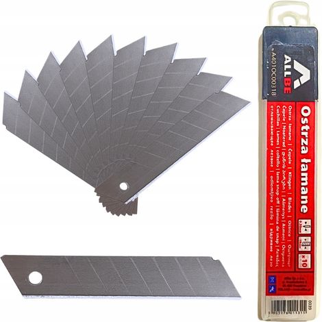 Cuchilla para cuchillo de tapicer铆a retr谩ctil 18mm cuchillas intercambiables 10 piezas de repuesto (1/5)