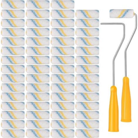 Lot de 60 rouleaux de peinture de 7,5 cm - Petit rouleau à peinture avec 2 (1/5)
