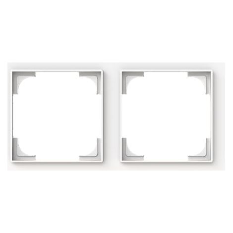 BUSCH-JAEGER 1722-44M 2CKA001754A4846 CADRE DE FINITION DOUBLE BLANC MAT