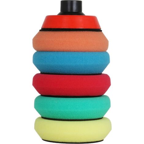 Kit de 6 éponges de polissage de 7,6 cm (3 pouces) pour peinture automobile (1/4)