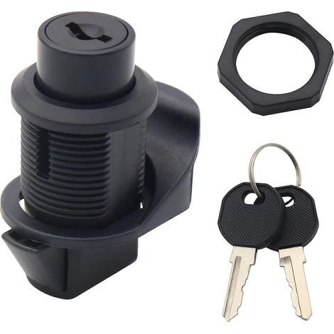 verrou à came pour tiroir, armoire, boîte à outils, rangement de camping-car, remplacement pour armoires, tiroirs, boîtes aux lettres, portail-5.50X4.00X2.50CM-Black (1/3)