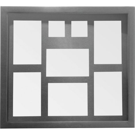 Premier Housewares Silver 8 Photo Multi Photo Frame (1/2)