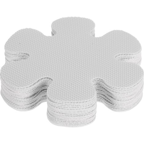 Lot de 20 Autocollants Antidérapants 10 Cm en Fleur en Peva Transparent (1/5)