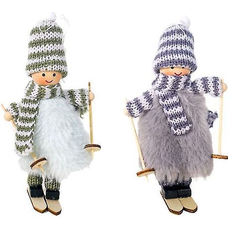 Lot de 2 peluches sapin de Noël (1/3)