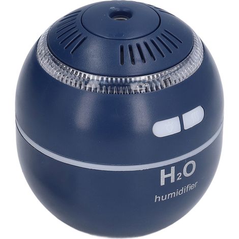 Kugelförmiger Luftbefeuchter für den Haushalt, bunter RGB-Licht-Luftbefeuchter, Mini-Luftbefeuchter mit Wassernachfüllung, blau (1/5)