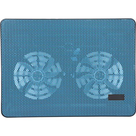 Support Refroidissement PC Portable avec Double Ventilateur Silencieux, Diamètre des Trous 1.5mm, Accessoire Gaming pour Ordinateurs jusqu'à 17 Pouces (1/5)