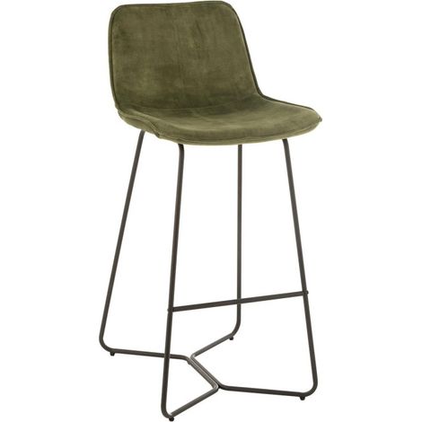 Chaise de Bar Design "Laurent" 103cm Vert (1/5)