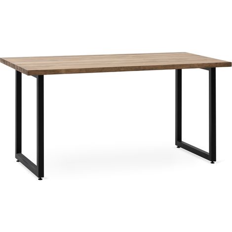 Mesa Oficina iCub Strong ECO 200x80x75cm Negra en madera maciza de pino acabado vintage estilo industrial Box Furniture (1/5)