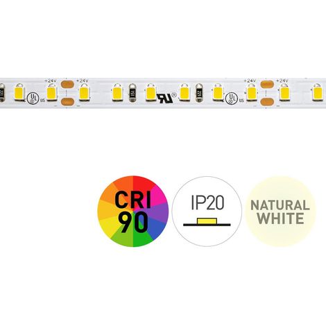 Striscia led 6000k 24v 9,6w/m 120led/m Ip20 5m Cl60048-5378