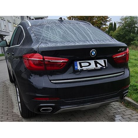 BMW X6 F16, F86 2014 - Chromleiste Kofferraumdeckel (1/4)