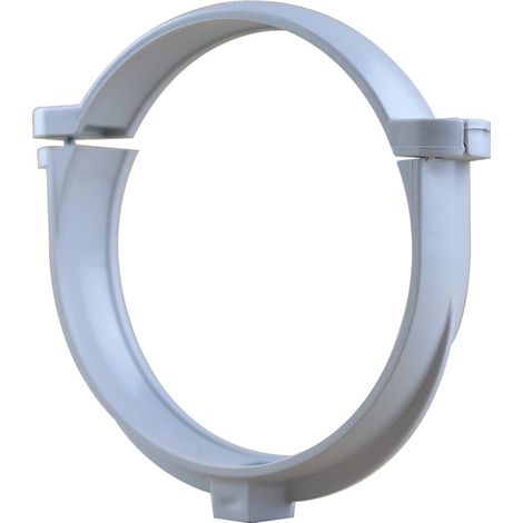 Collier bride pour tube de descente PVC Ø100 - gris - First Plast (1/3)