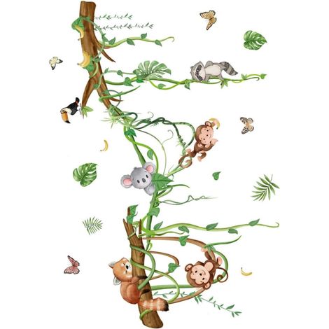 Stickers muraux animaux sauvages Toyvian pour chambres d (1/5)