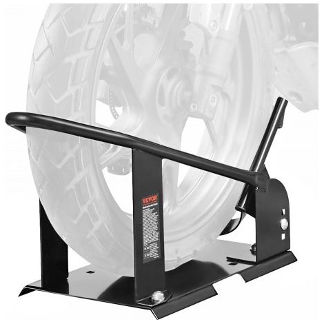 Motorrad Radkeil, 816,5 kg Kapazität Radhalter, Hochleistungsstahl Motorrad Vorderradständer mit 3 verstellbaren Löchern, für 381–533,4 mm Off-Road Motorräder, Standard Motorräder (1/5)