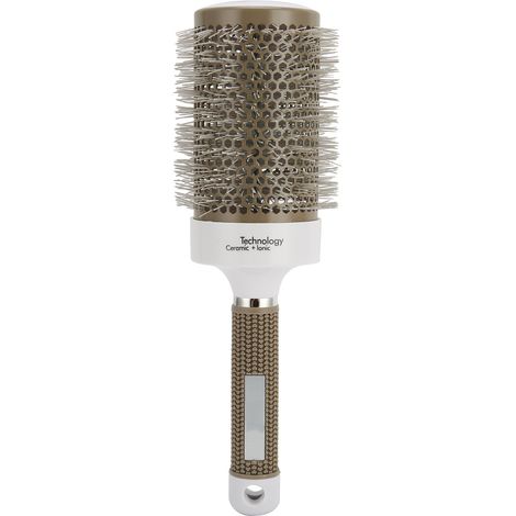 Brosse ronde coiffante 65 à séchage ionique, poils en nylon pour brushing lissant, peigne professionnel pour cheveux. (1/5)