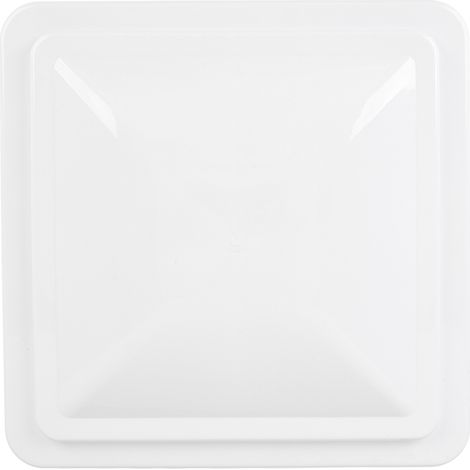 Ortviai Couvre-vent de toit pour camping-car – 14 pouces, polyéthylène UV résistant, blanc
