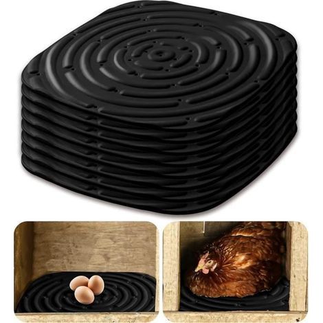 Nesting Mat - Unspecified - 8 Pieces - Silica Gel - Black - Raised Design