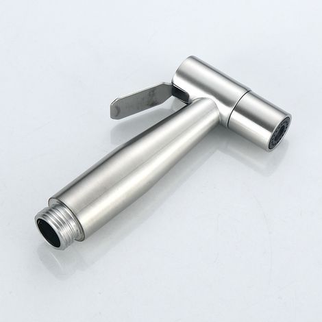 Sollbry Douchette Toilette WC, Douchette WC, Kit de Pulvérisateur de Bidet en Acier Inoxydable, Pulvérisateur de Baignoire Portatif pour Toilettes (1/4)