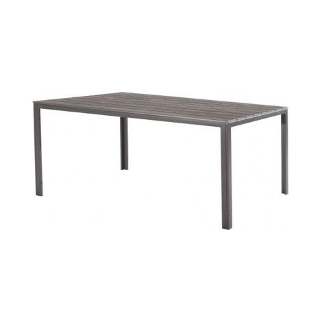 TAVOLO DA GIARDINO ESTERNO RETTANGOLARE GRIGIO TENERIFE 156X78X74 CM (1/2)