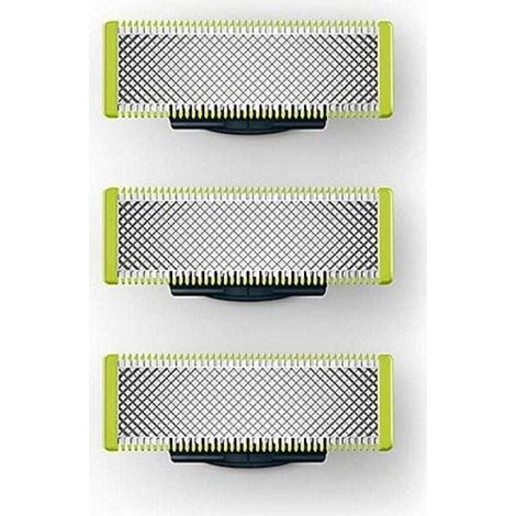 Lot de 3 lames de rasoir compatibles avec les rasoirs de rechange Philips Oneblade (1/5)