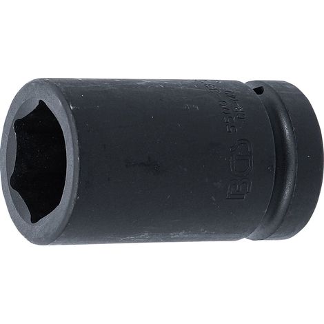 BGS Kraft-Steckschlüssel-Einsatz Sechskant tief Antrieb Innenvierkant 25 mm (1") SW 33 mm - 5500-33