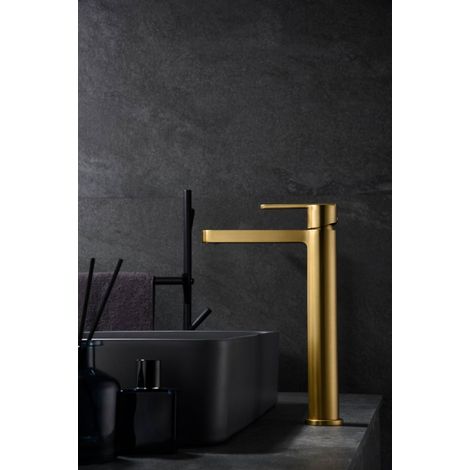 IMEX BDR001-3OC ROMA Monomando Lavabo Alto Oro Cepillado - ref: BDR001-3OC (1/5)