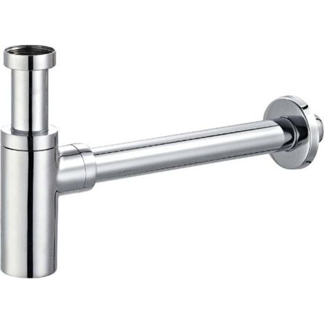 Sifone arredo tondo alto cromato 1"1/4  Tecom