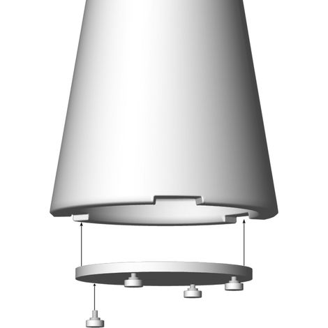 Zavorra con piedini per gamba tavolo 110 cm Tiffany