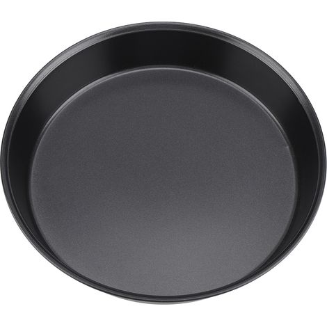 1 Plate à pizza ronde, acier au carbone, revêtement antiadhésif, moule à tarte, cuisine maison (1/5)