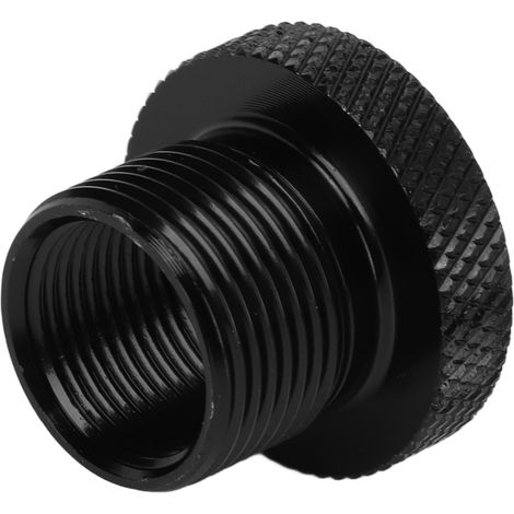 Filtre à huile adaptateur fileté métal universel noir pour voiture, connecteur 5/8-24 à 1/2-28, accessoire auto (1/5)