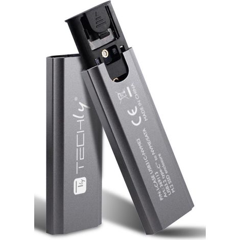 Techly I-CASE USB31C-NVME2 Speicherlaufwerksgehäuse SSD-Gehäuse Schwarz M.2 (1/4)