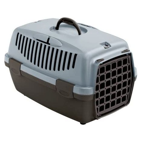 Kerbl Gulliver 1 Transportbox (für Katzen, 48x32x31cm, blau/braun) (1/3)