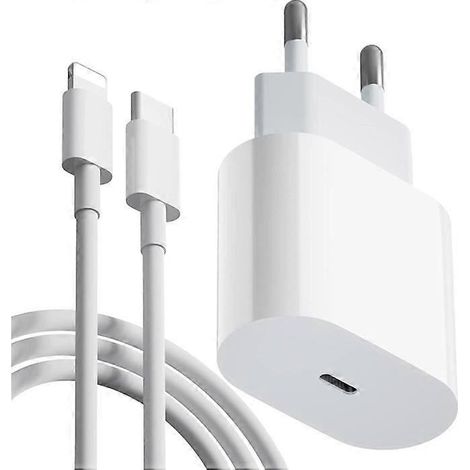 Chargeur rapide - SSS - 20 W - USB-C - Câble de 1 mètre - Compatible avec iOS 13 (1/5)