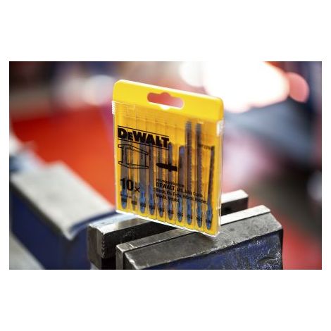 Dewalt – Lame de scie sauteuse 50mm – Pack de 10 – Acier pour métal – Coupe nette sans éclat