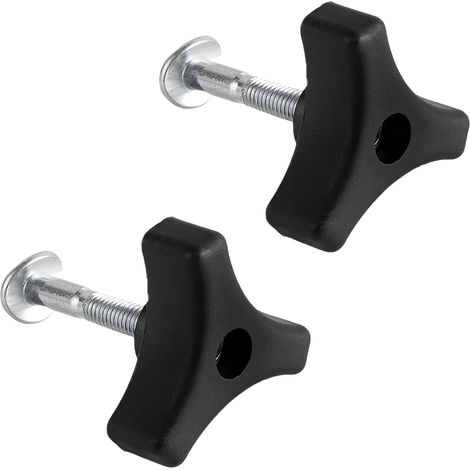 Rasenmähergriff-Mutterschraube, Universal-Befestigungsmutter, Ersatzteile für Honda-Rasenmäher und andere Rasenmaschinen (2 Packungen, schwarz) (1/5)