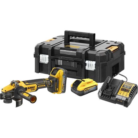 Amoladora Ø125mm 18V DEWALT DCG409H2T-QW sin escobillas con caja y 2 baterías de 5,0 Ah POWERSTACK (1/2)