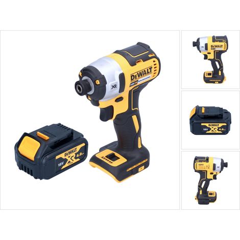 Llave de impacto sin cable DeWalt DCF 887 N 18 V 205 Nm 1/4" sin escobillas + 1x batería recargable 4,0 Ah - sin cargador