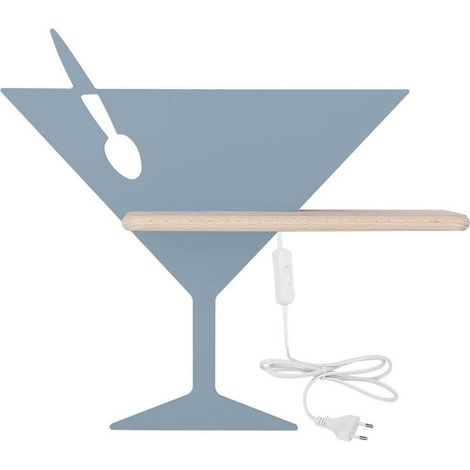 Applique Candellux Piccolo blu/legno LED 4W 4000K IP20 (1/4)