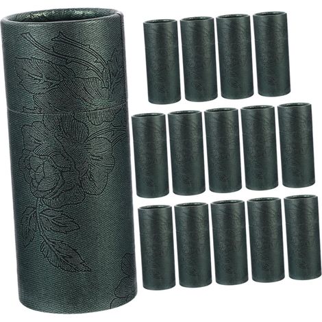 15 pièces Boîte Ronde Cadeau avec Couvercle pour Rangement Bouteilles Huile Essentielle et Thé Tube Papier Kraft Réutilisable Coffret Pratique pour Cosmétiques et Petits Objets (1/5)