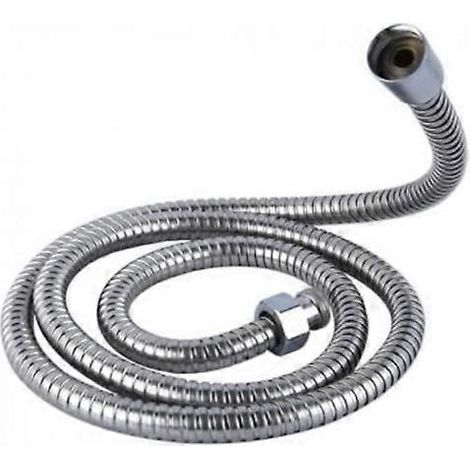 Flexible de douche de 3 m, en acier inoxydable argenté (1/5)