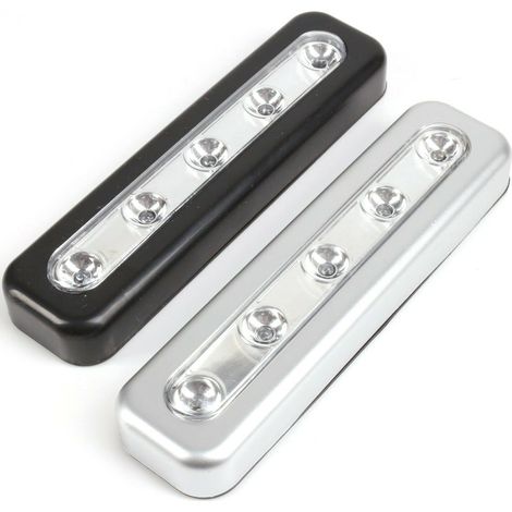 Barre lumineuse LED à pousser Lumière LED autocollante,Lumière LED à piles,Super lumineuse,Lumière à piles à coller pour intérieur et extérieur, placards, lumière tactile sous comptoir [Classe énergét