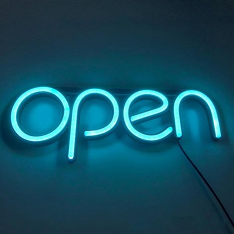 LED-Neon-Leuchtreklame „OPEN“ für Bars, Clubs, KTVs, Wanddekoration und gewerbliche Beleuchtung