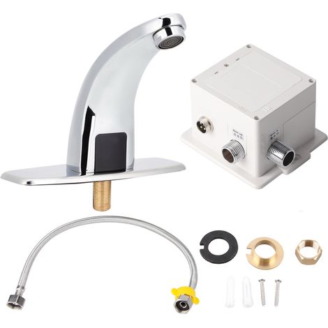 Automatischer G1/2"-Sensor-Wasserhahn mit Steuereinheit, Einzelwasserzulauf für Zuhause (1/5)