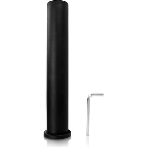 Manchon Adaptateur Haltère - 1 Pièce - Nylon Noir - Conversion 2,5cm vers 5cm - Pour Musculation Maison et Salle (1/5)