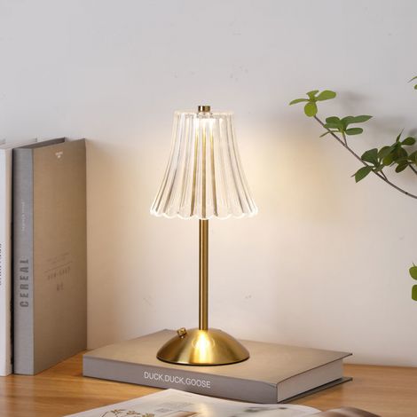 Lampe de table alimentée par batterie à LED, lampe de table sans fil, intensité variable LE (1/3)