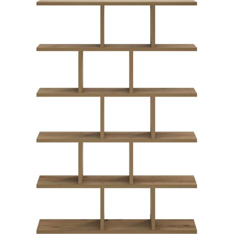 vidaXL Estante de pared Roble artisan 70 x 17 x 101 cm (1/2)