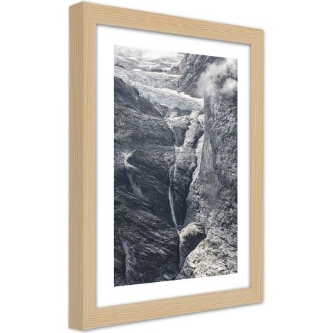 Quadro con cornice, Vista sulle rocce - 20x30 (1/5)