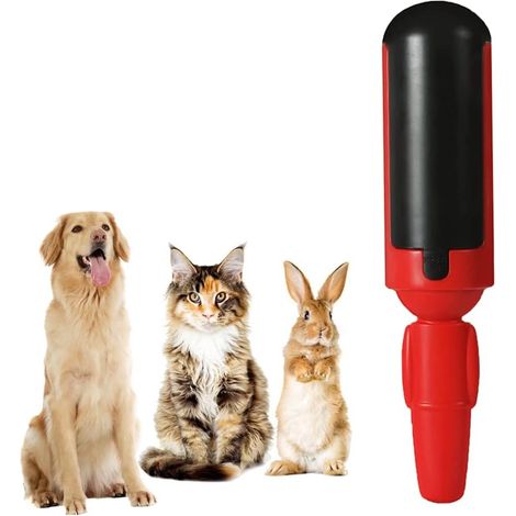 Enleveur de poils réutilisable pour animaux, grattoir pour canapé, lit et tapis, brosse à peluches pour chiens et chats (1/5)