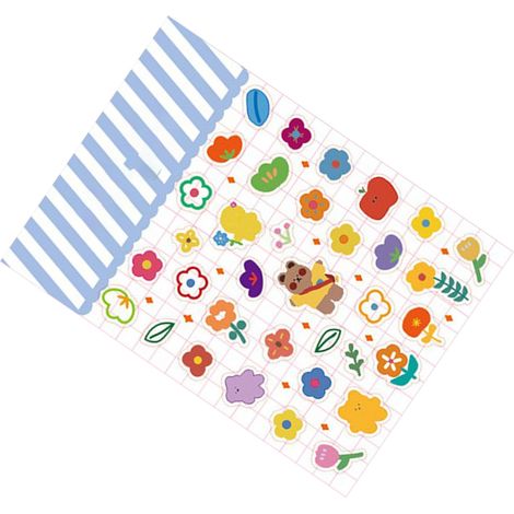 Autocollants décoratifs pour album photo, scrapbooking, motifs mignons et dessins animés, imperméables et raffinés, parfaits pour la maison ou l'album photo. (1/5)