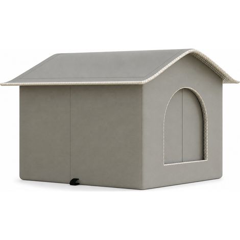 Niche Rafraîchissante pour Chats et Petits Chiens, Gris Industriel, Petit Format (1/5)